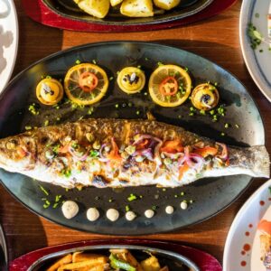 Whole Grilled Seabass
